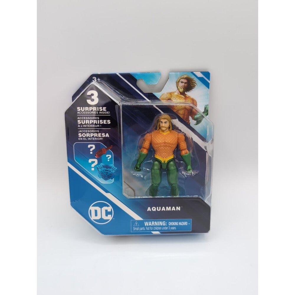 DC Aquaman 4" Action Figure w/3 Surprise Accessories - NEW Sealed